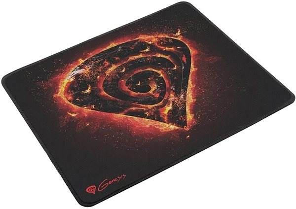 Herná podložka pod myš Genesis Carbon 500 M Fire, 30 x 25 cm Bočný pohľad