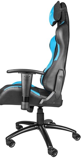 Gaming-Stuhl Genesis Nitro 550 schwarz und blau Seitlicher Anblick