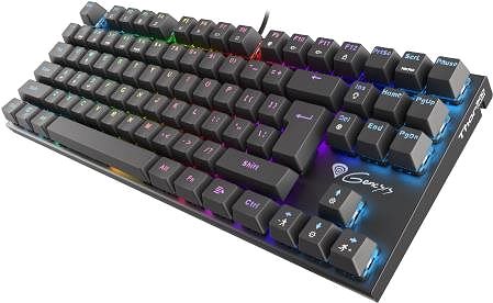 Gaming-Tastatur Genesis THOR 300 Outemu Red TKL - RGB - US Seitlicher Anblick