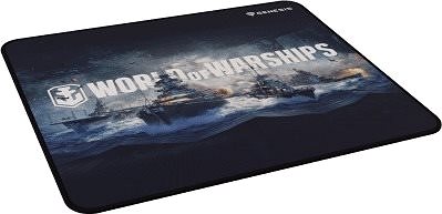 Gaming Mouse Pad Genesis CARBON 500 WORLD of WARSHIPS ARMADA, M 30 x 25cm Lateral view