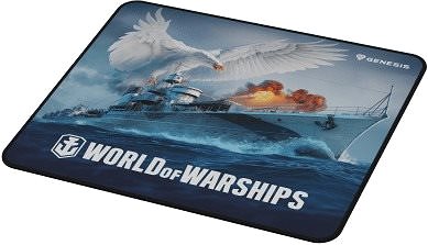 Gaming Mouse Pad Genesis CARBON 500 WORLD of WARSHIPS, M 30 x 25cm Lateral view