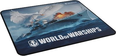 Gamer egérpad Natec Genesis CARBON 500 WORLD of WARSHIPS, M 30 x 25 cm Oldalnézet