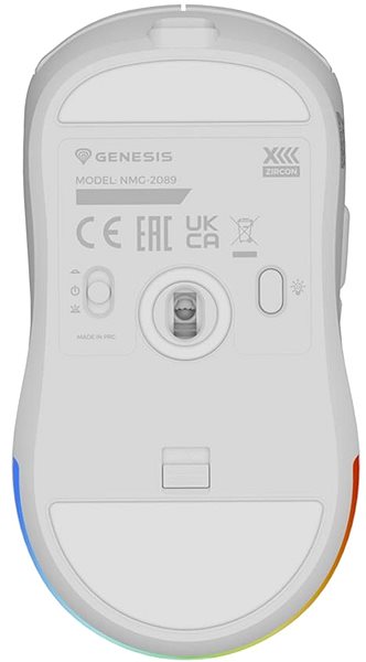 Gaming Mouse Genesis ZIRCON XIII, white ...