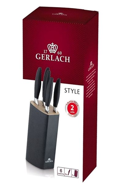 Sada nožov Gerlach Súprava nožov v bloku 5 ks STYLE PLUS ...