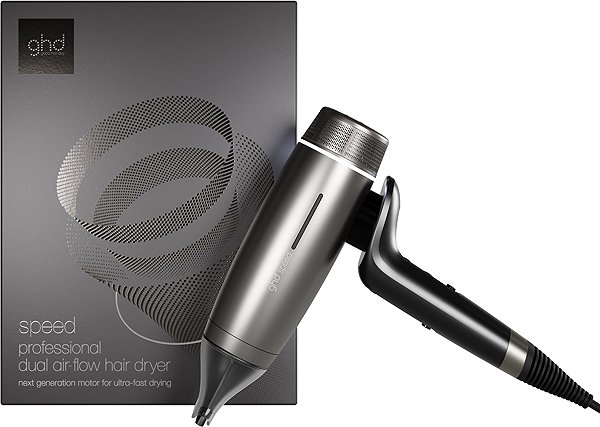 Hajszárító GHD Speed hajszárító, Silver White ...