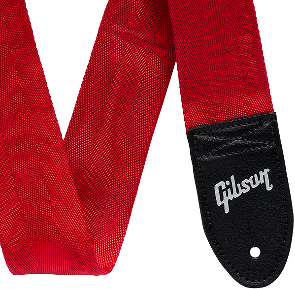 Gitár heveder Gibson ASBELT-RED The Seatbelt, Red ...