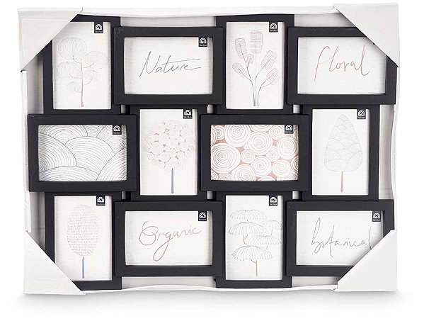 Photo Frame Giftdecor Photo frame for multiple photos 10 × 15 cm, 12 photos, black ...