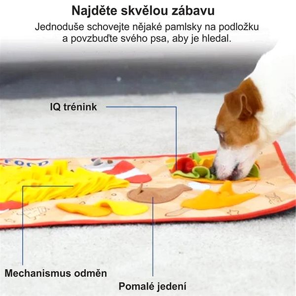 Interactive toy for dogs GiGwi Interactive sniffing rug Fast Food .