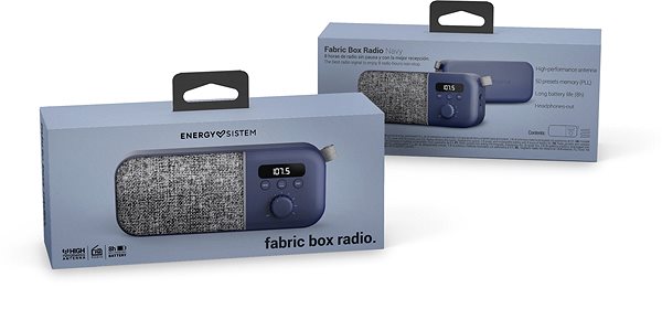 Rádió ENERGY Fabric Box Radio Navy Csomagolás/doboz
