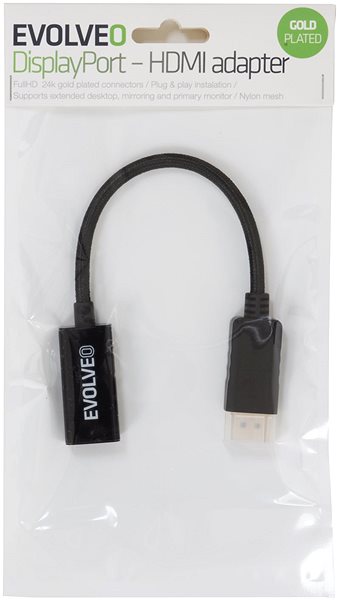 Adapter EVOLVEO DisplayPort - HDMI adapter ...