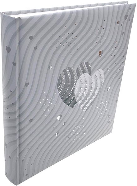 Photo Album Goldbuch Wedding Silver Heart Lateral view