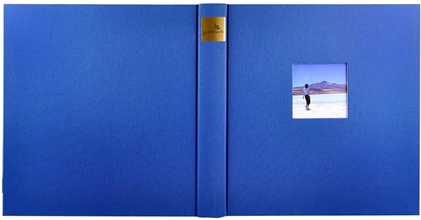 Photo Album Goldbuch Bella Vista Blue Black Leaves Screen