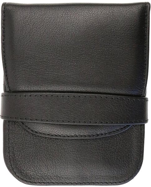Manicure set Globos Men's leather manicure set with scissors Solingen 1162-89 black .