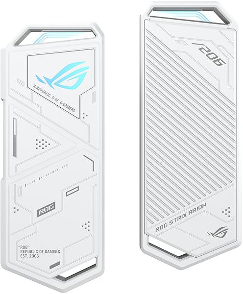 Externes Festplattengehäuse ASUS STRIX ARION M.2 NVMe Alu SSD 10 Gbps case (ESD-S1C) white ...