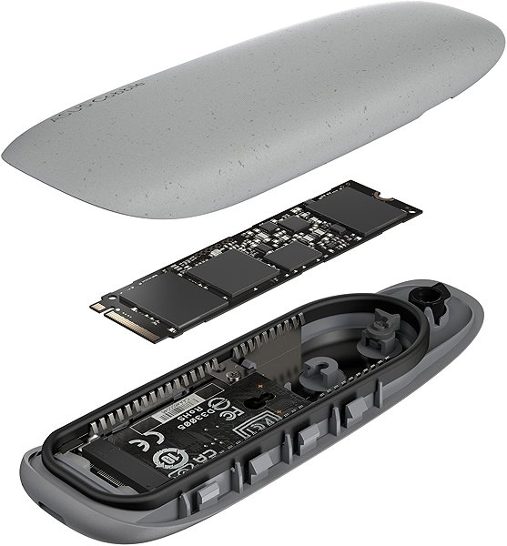 Externes Festplattengehäuse Asus Cobble SSD case grau ...