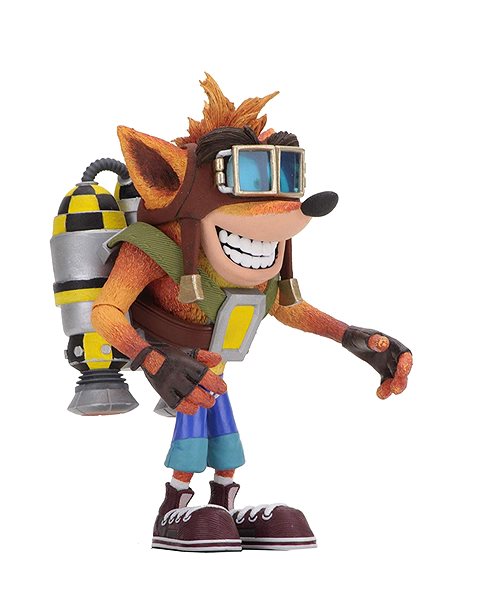Figure Crash Bandicoot - Crash with Jetpack Deluxe Action Lateral view