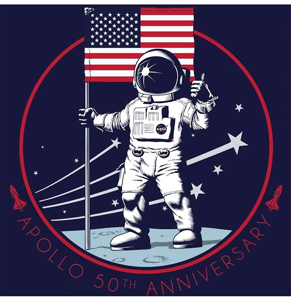 Póló Apollo - 50th Anniversary - XL méretű póló ...
