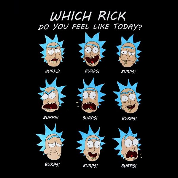 Tričko Rick and Morty – Emotions – tričko XL ...