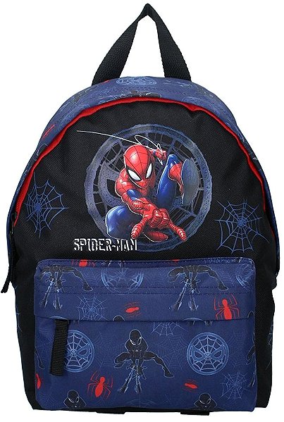 Backpack Spiderman - backpack, dark blue-black .