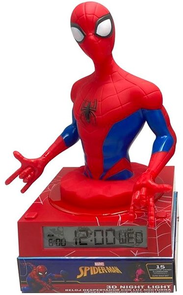 Marvel Spiderman: Character - Luminous Alarm Clock.