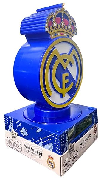 Real Madrid: Club Crest Alarm Clock - Luminous Alarm Clock.