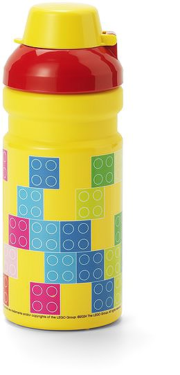 Lunch Box LEGO Storage Brick snack set (bottle and box) - red/yellow ...