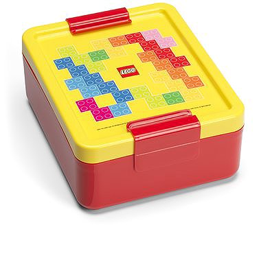 Lunch Box LEGO Storage Brick snack set (bottle and box) - red/yellow ...