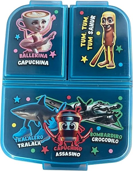 Lunch Box STOR Italian Brainrot – multi-compartment snack box ...