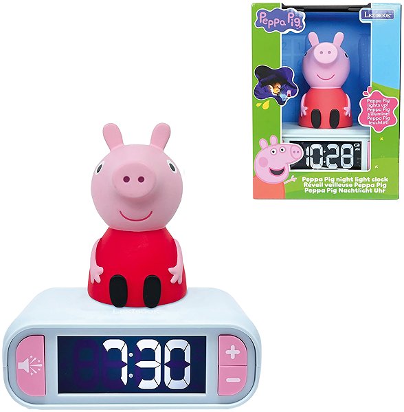 Peppa Pig: Pig - alarm clock with 3D night light.