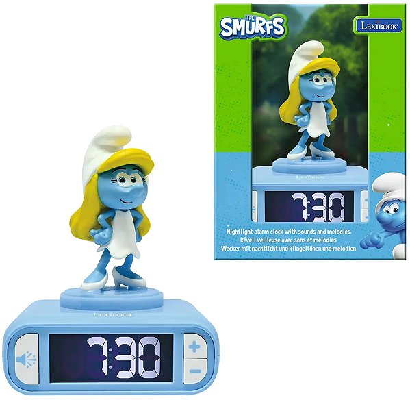 Alarm Clock The Smurfs: Smurfette - Alarm Clock with 3D Night Light.