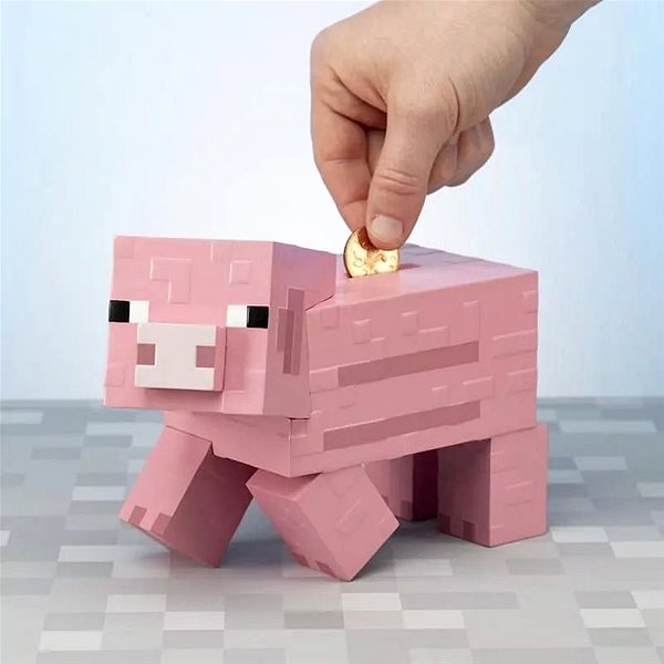 Gyerek persely Minecraft - Pig - 3D kincsesláda ...