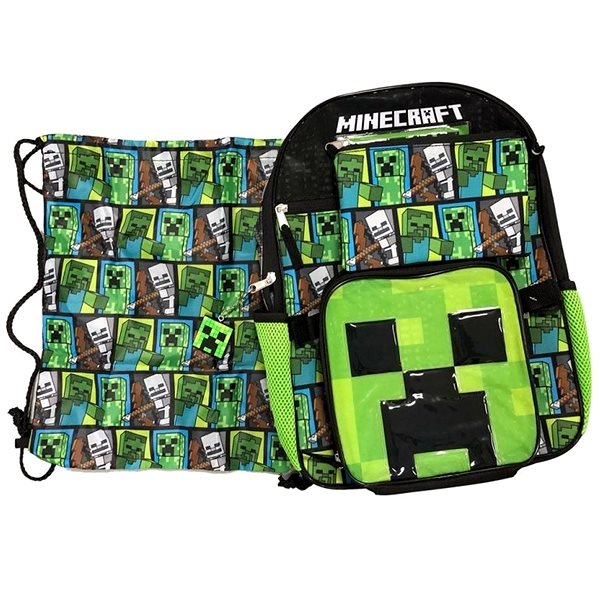 Batoh Minecraft – Mobs – Batoh, gym bag, desiatový box, peračník, kľúčenka Príslušenstvo
