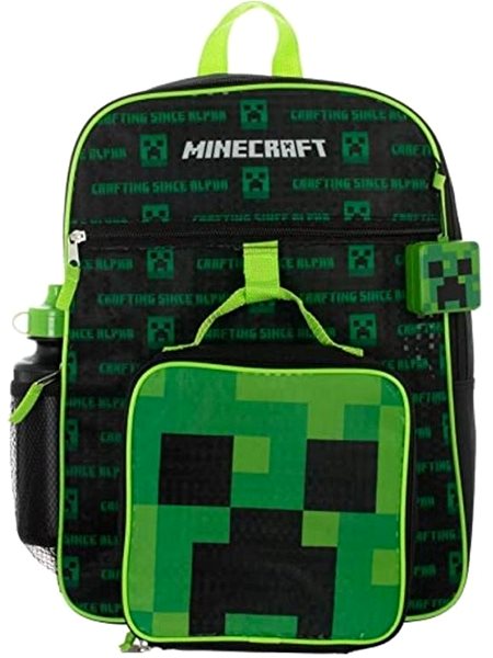 Rucksack Minecraft - Mobs - Rucksack, Snack-Box, Trinkflasche, Anhänger ...