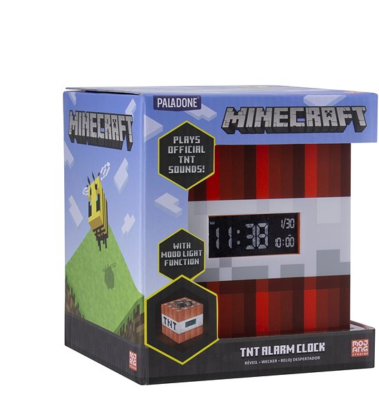 Budík Minecraft – TNT – budík Obal/škatuľka