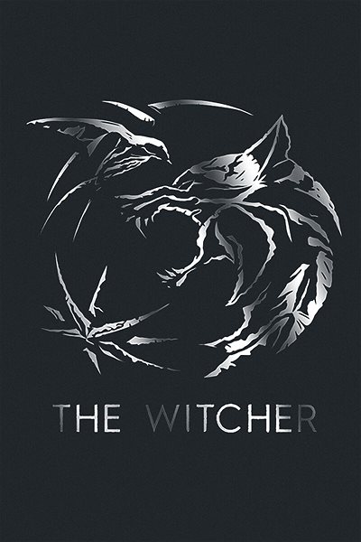 Póló The Witcher: Silver Ink Logo - póló L ...