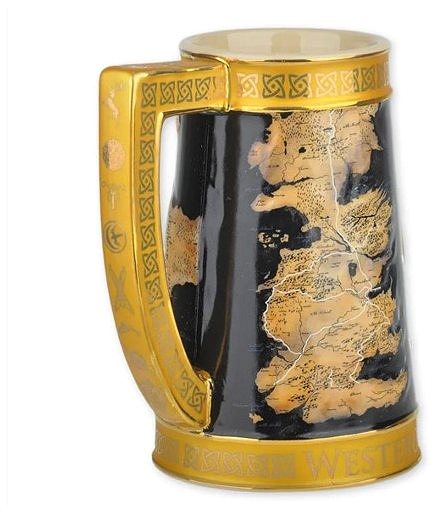 Glas Game of Thrones - Westeros Map - Krug ...