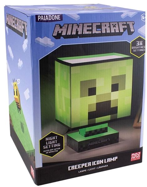 Tischlampe Minecraft - Creeper Icon - 3D Lampe ...