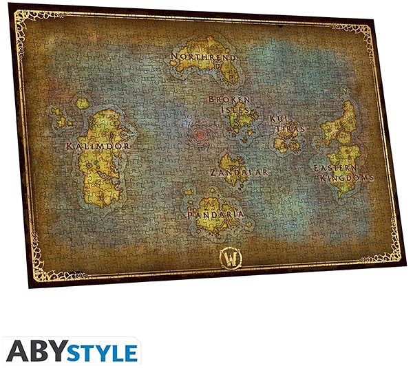 Puzzle World of Warcraft - Die Karte von Azeroth - Puzzle ...
