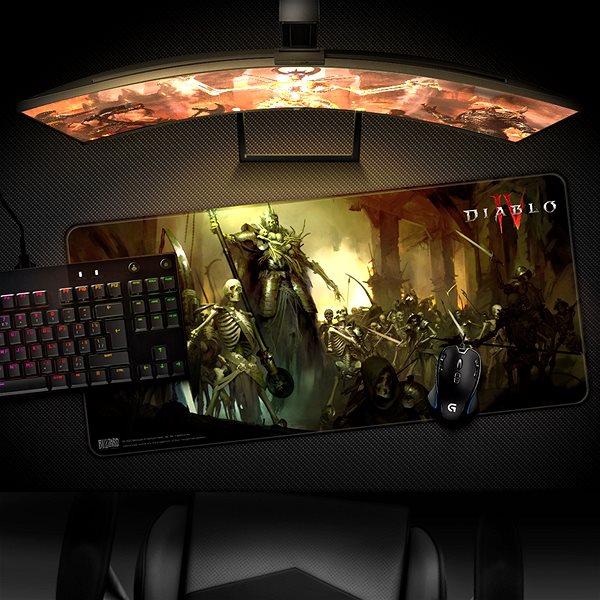 Podložka pod myš Diablo IV – Skeleton King – Podložka pod myš a klávesnicu ...