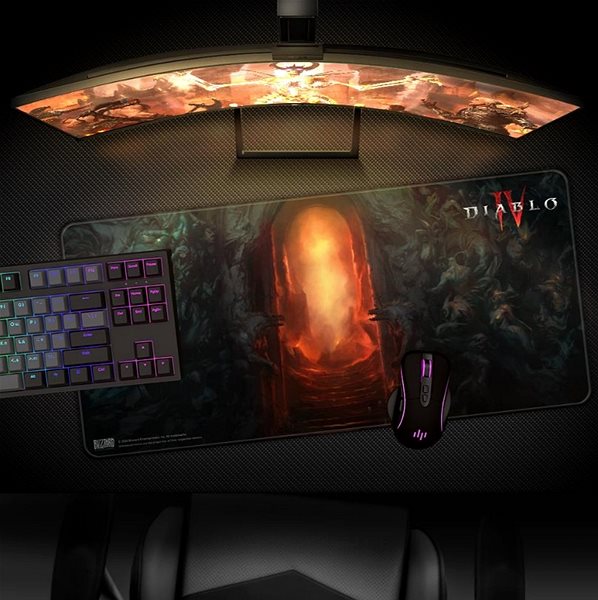 Podložka pod myš Diablo IV – Gate of Hell – Podložka pod myš a klávesnicu ...