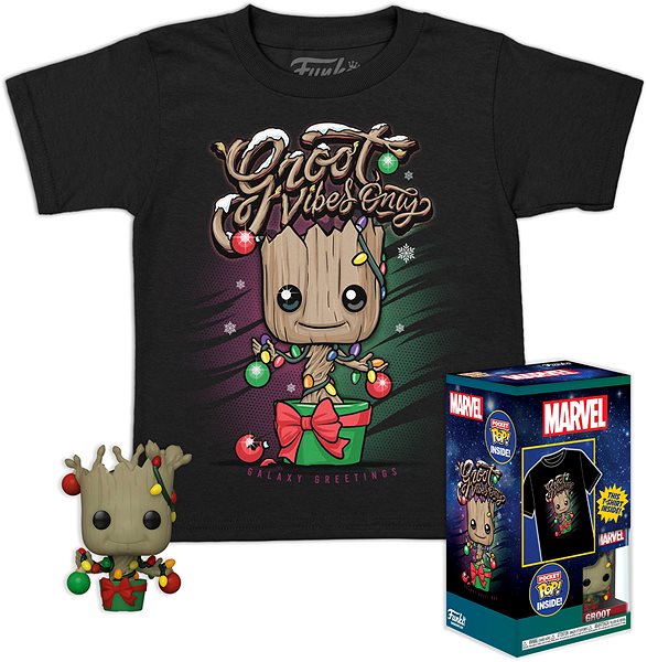 Tričko Guardians of the Galaxy – Holiday Groot -–tričko s figurkou L ...