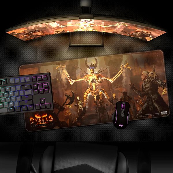 Mouse Pad Diablo 2: Resurrected - Mephisto - Mouse and keyboard pad ...