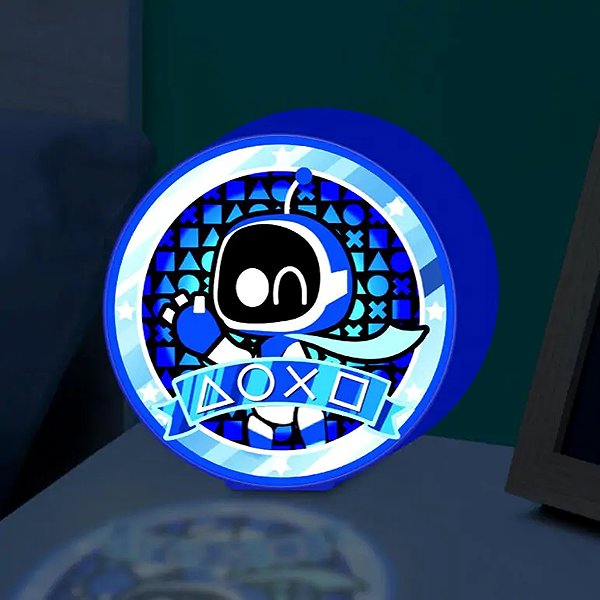 PlayStation - Astro Bot Symbols - decorative lamp.