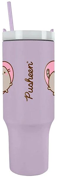 Thermal Mug Pusheen - Pusheen Heart - travel mug with straw ...