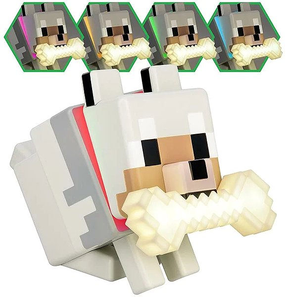 Tischlampe Minecraft - Wolf - dekorative Lampe ...