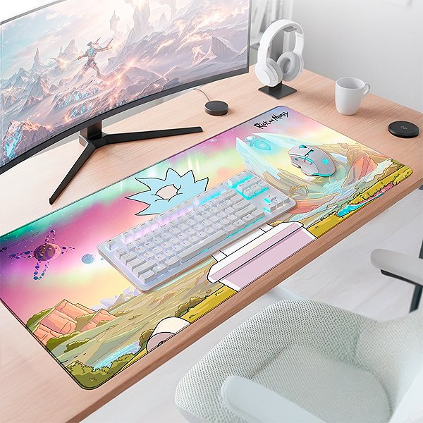 Mouse Pad Rick and Morty - Private Sanctuary - Mouse and keyboard pad ...