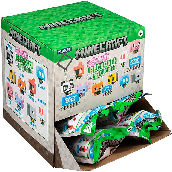 Kulcstartó Paladone Minecraft Scented Backpack Buddies - táskadísz - véletlenszerű választás, 1 db ...