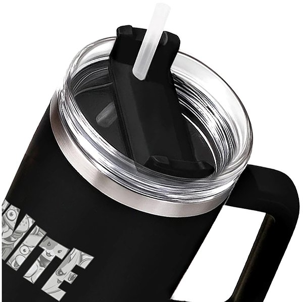 Thermal Mug Fortnite - Where We Droppin - Travel Mug with Straw ...