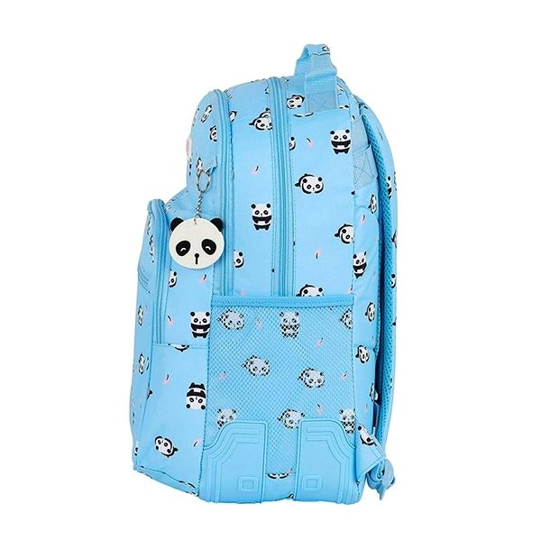 Batoh Moos - Panda - školní batoh Boční pohled