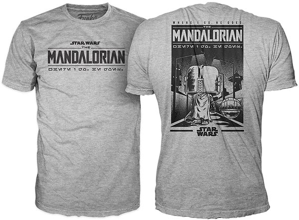 Tričko Star Wars: Mandalorian – tričko L s figúrkou ...